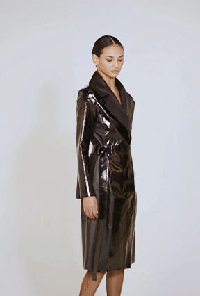 KOKOSHKA PATENT TRENCH — KZ_K STUDIO | Modernist Womenswear